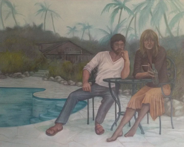 Poolside 60"x48" oil on canvas 