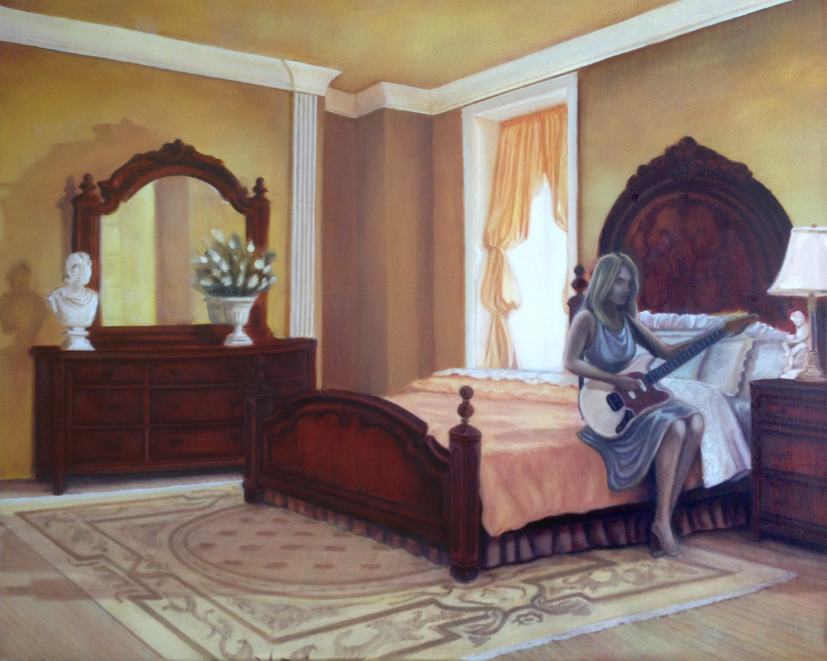 Can't Get Out of What I'm Into 30"x24" oil on canvas 