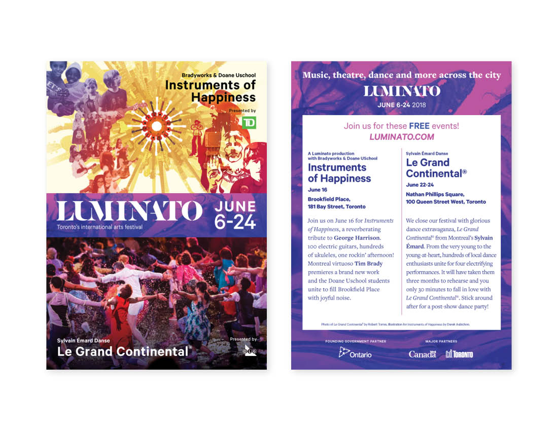 Luminato 2018 — postcard