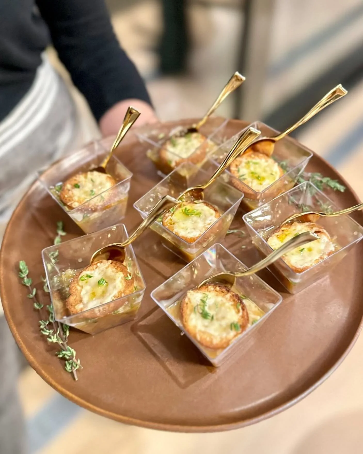 Mini French Onion Soups 
@amysruben