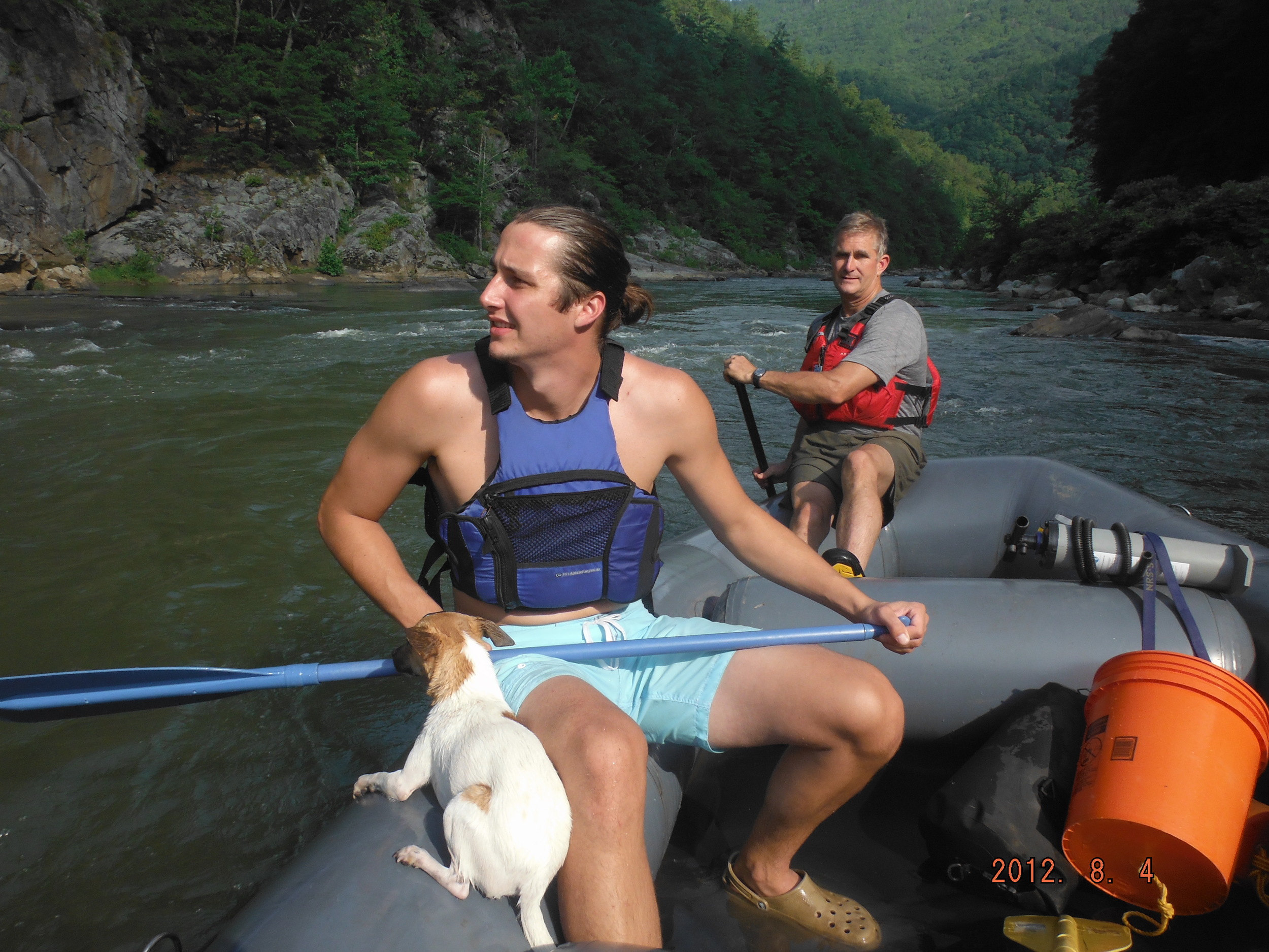 Rafting with pups is the best