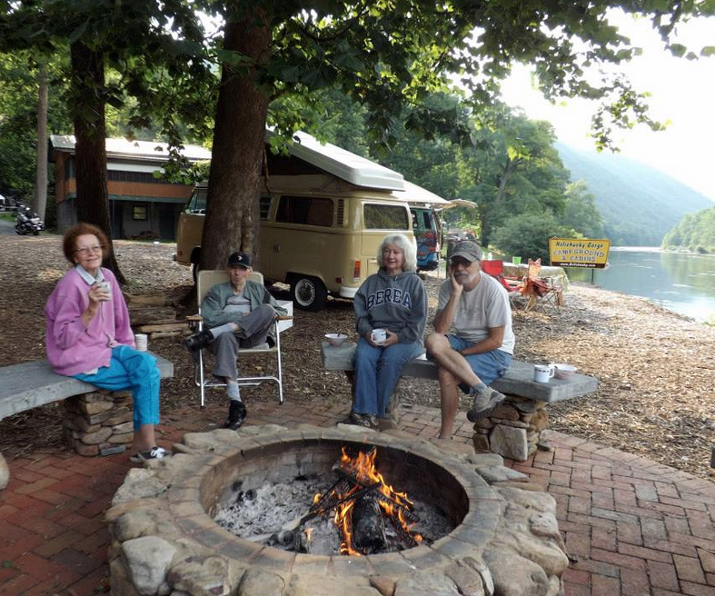 Kickin back by the fire pit