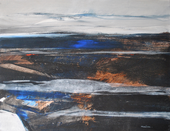 Primal Landscape acrylic on board