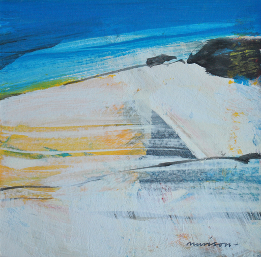 Windswept Beach acrylic on card 