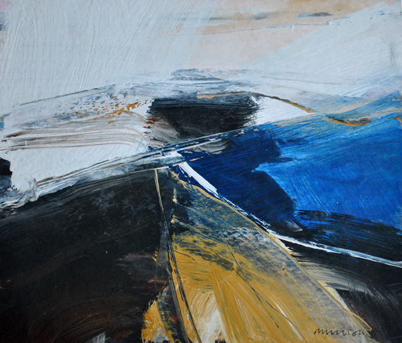 Tide Race II acrylic on card