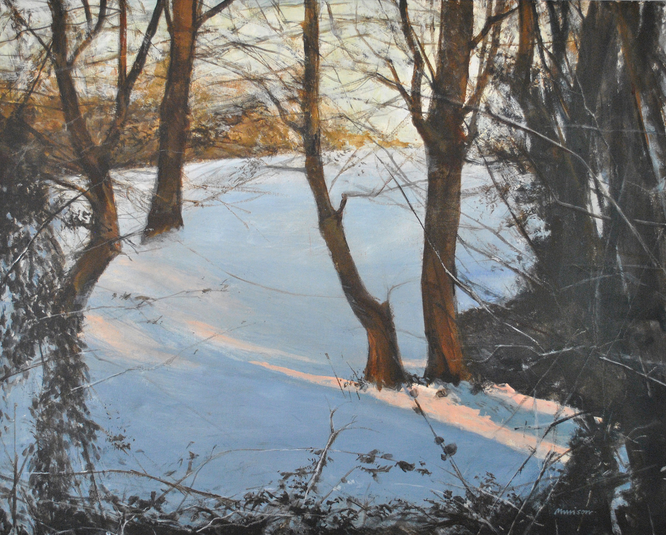 NM101 Copse in Winter acrylic on canvas.JPG