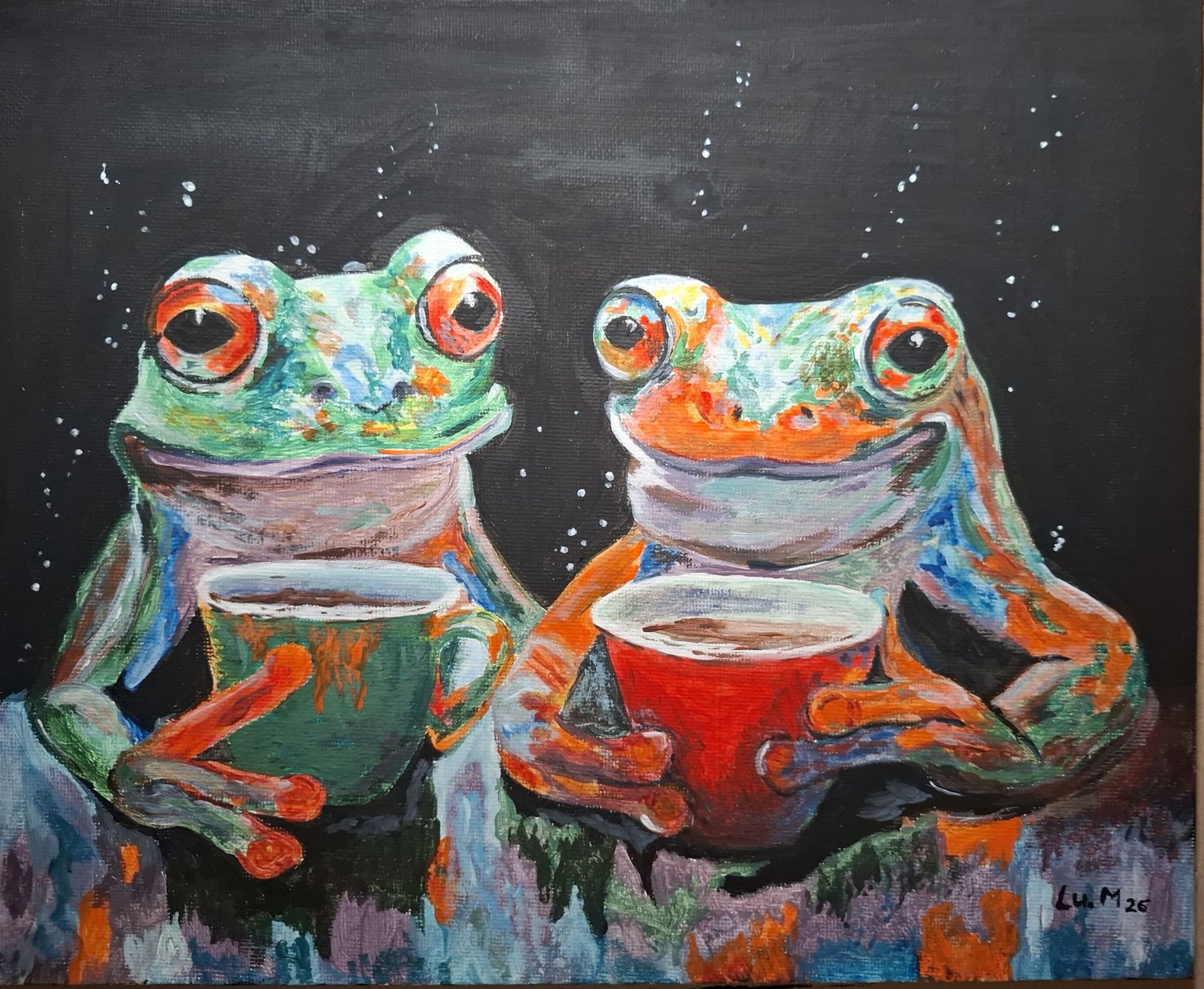 Funny Frogs, acrilic, 30x24cm.jpg