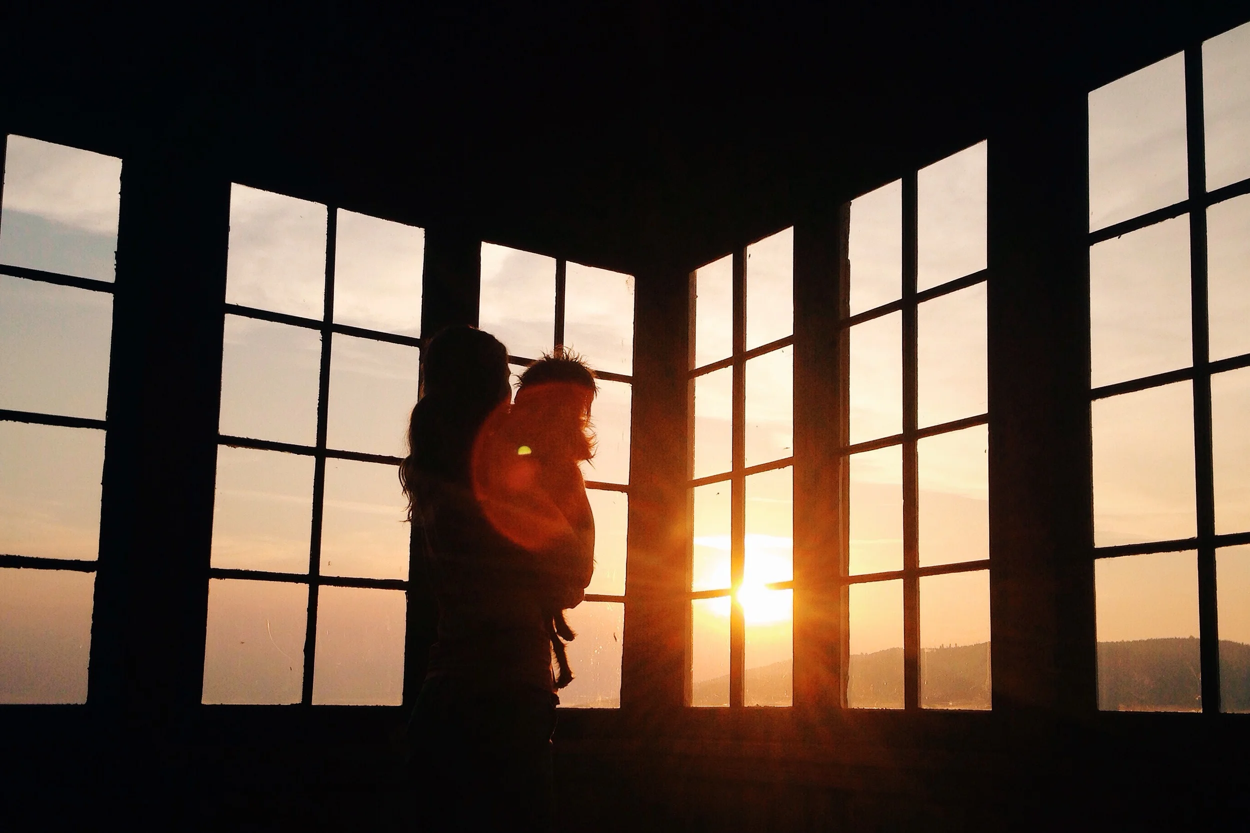 Watching the sun set together at McCarthy Point