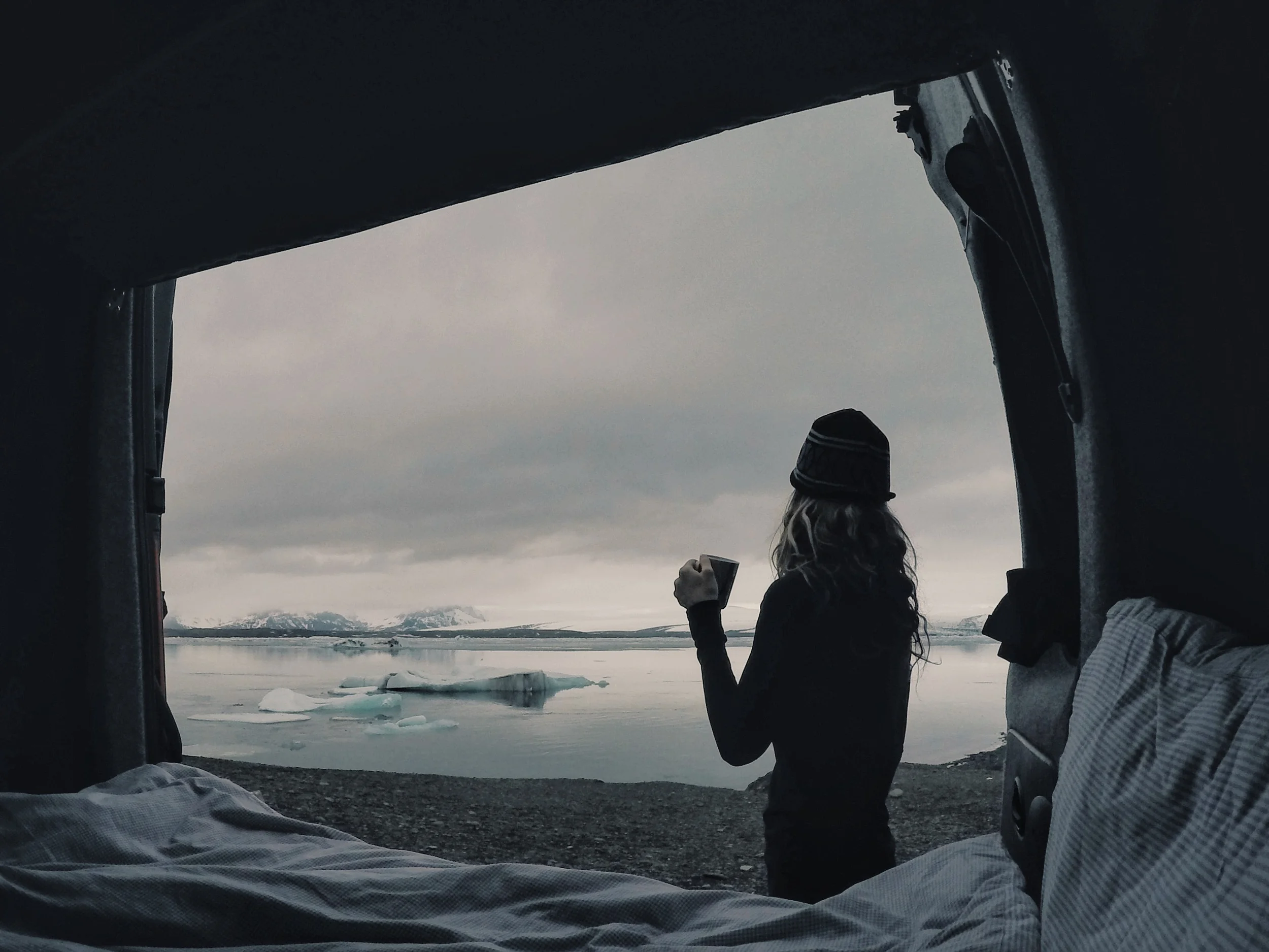 Waking up to the sounds of glaciers grazing the rocks as they float by