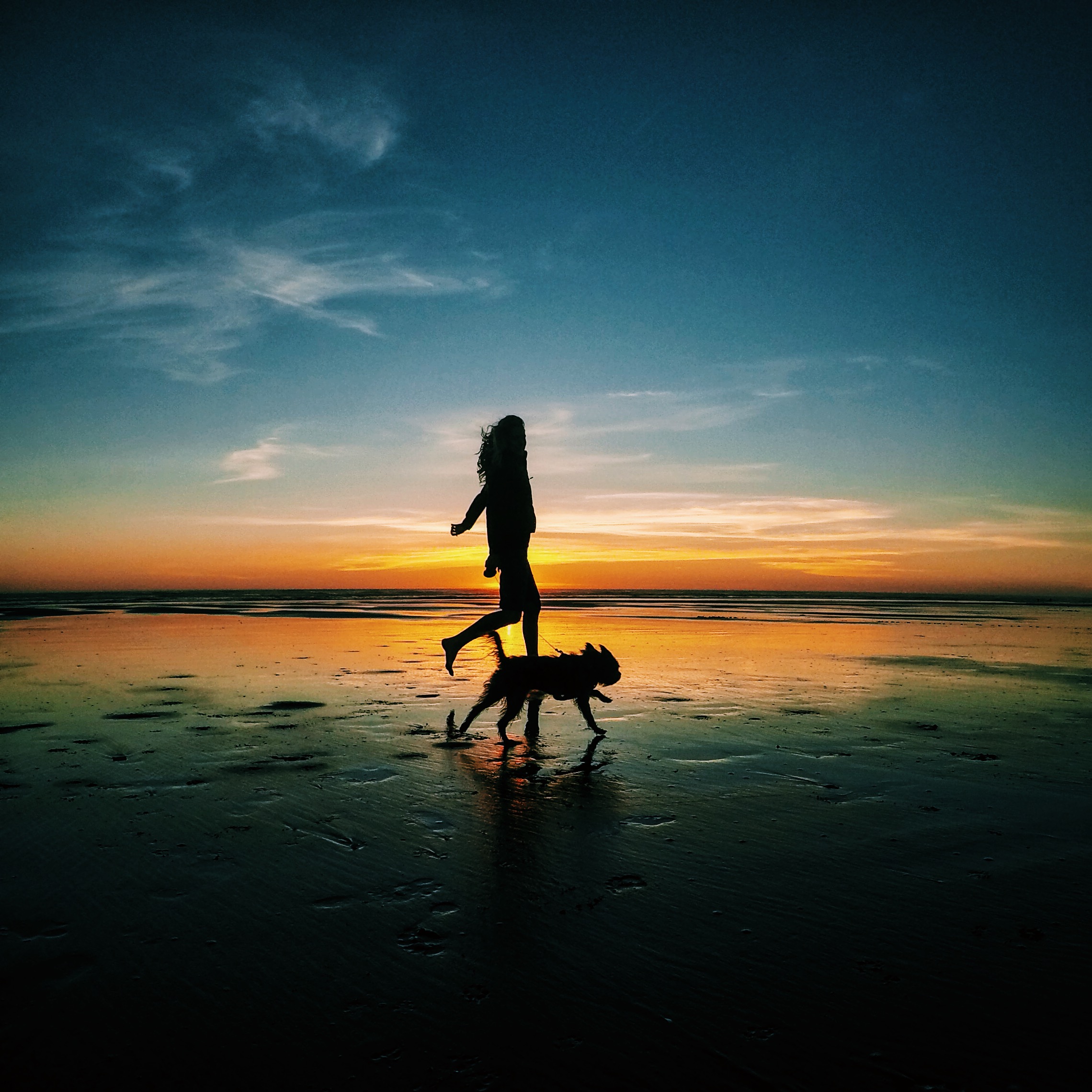 Max and I playing on the Oregon Coast