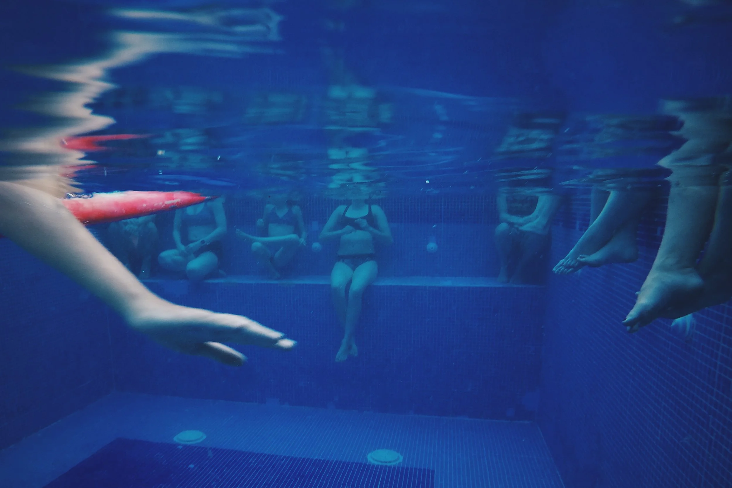Paddle School in the Pool to prepare for the next day