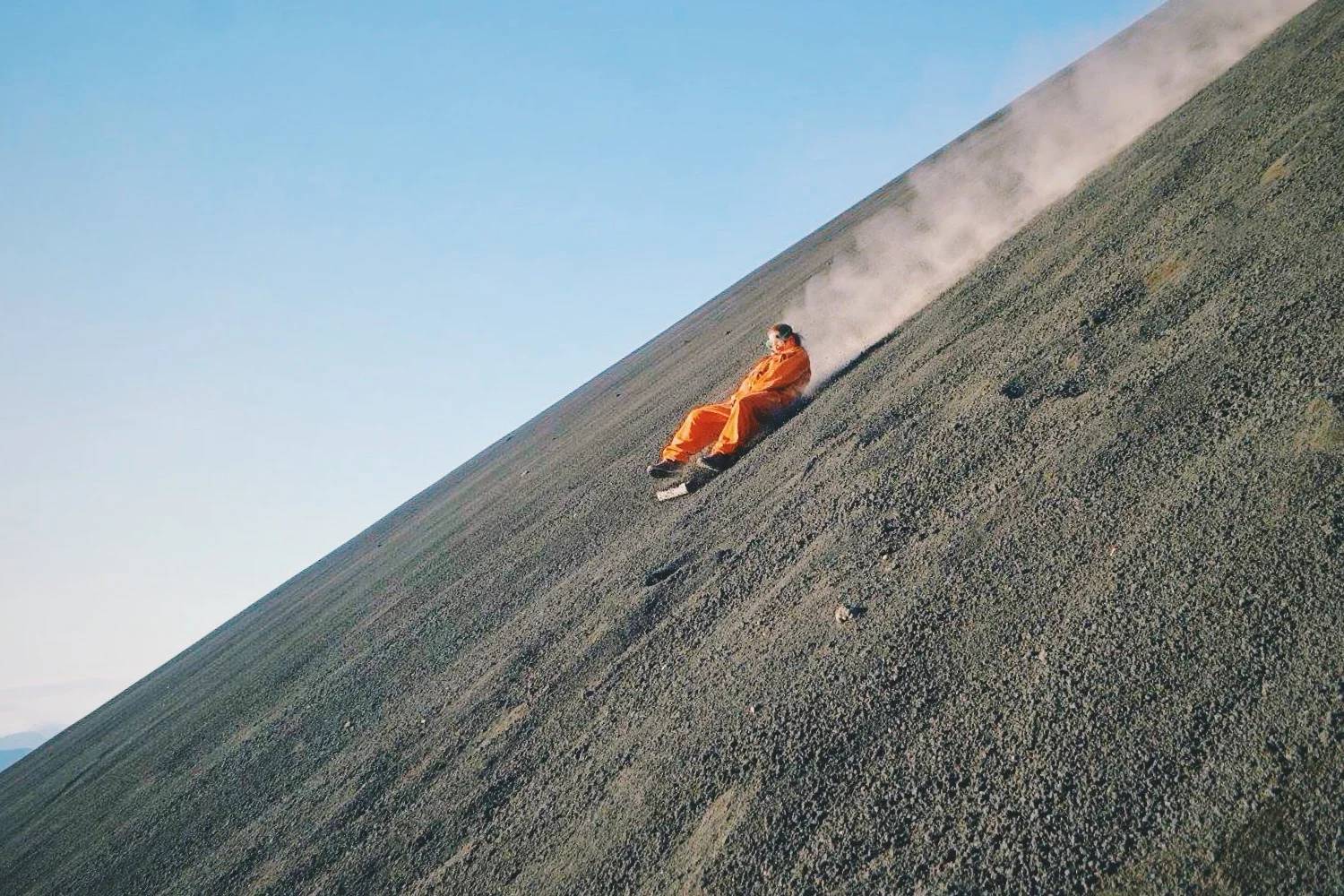 Boarding down the volcano - photo courtesy of Bigfoot Hostel 