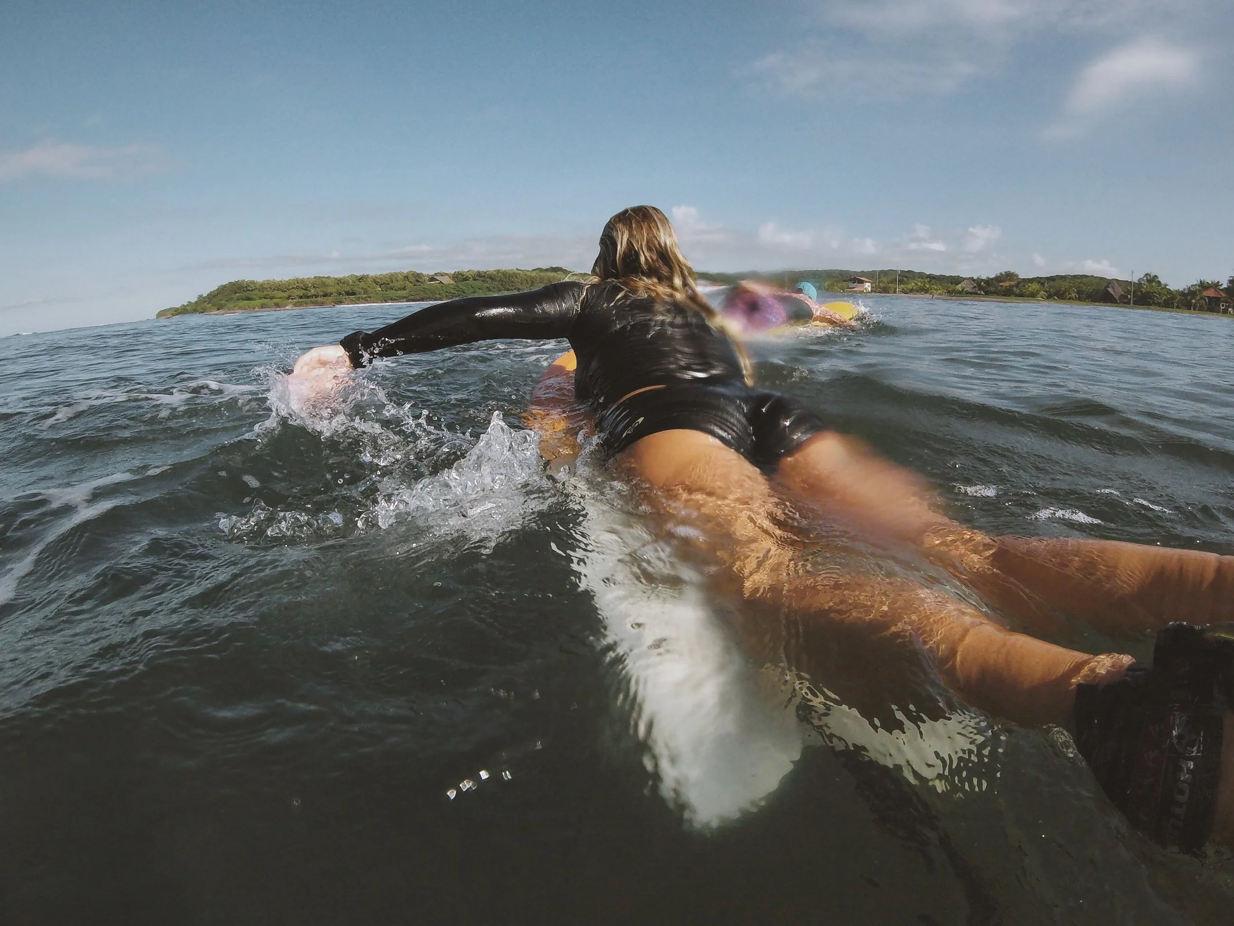 Paddle, paddle, paddle...