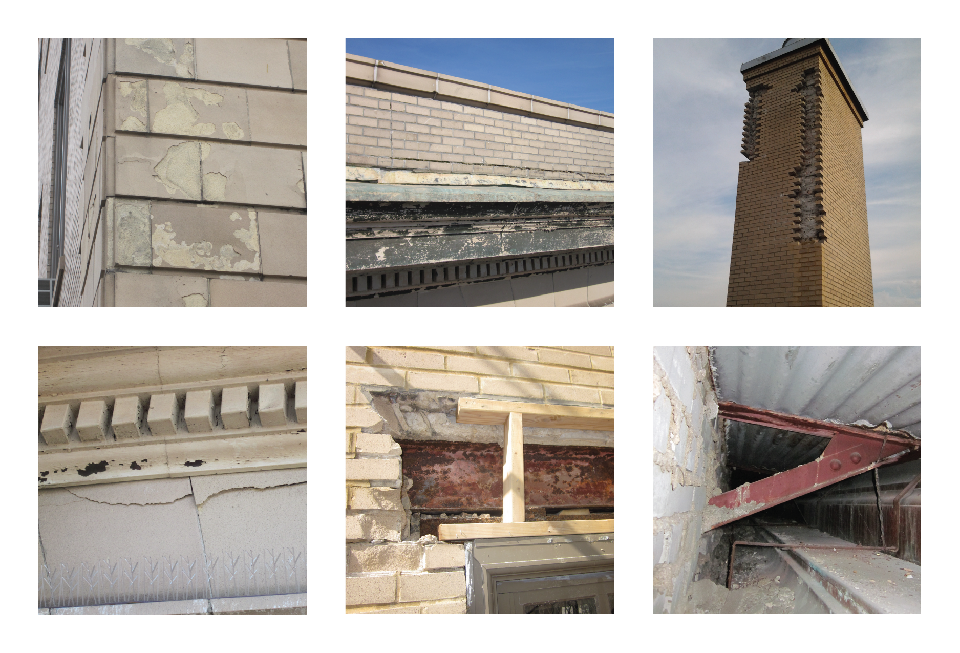 PS100Q Masonry Restoration, Parapets, Water Infiltration