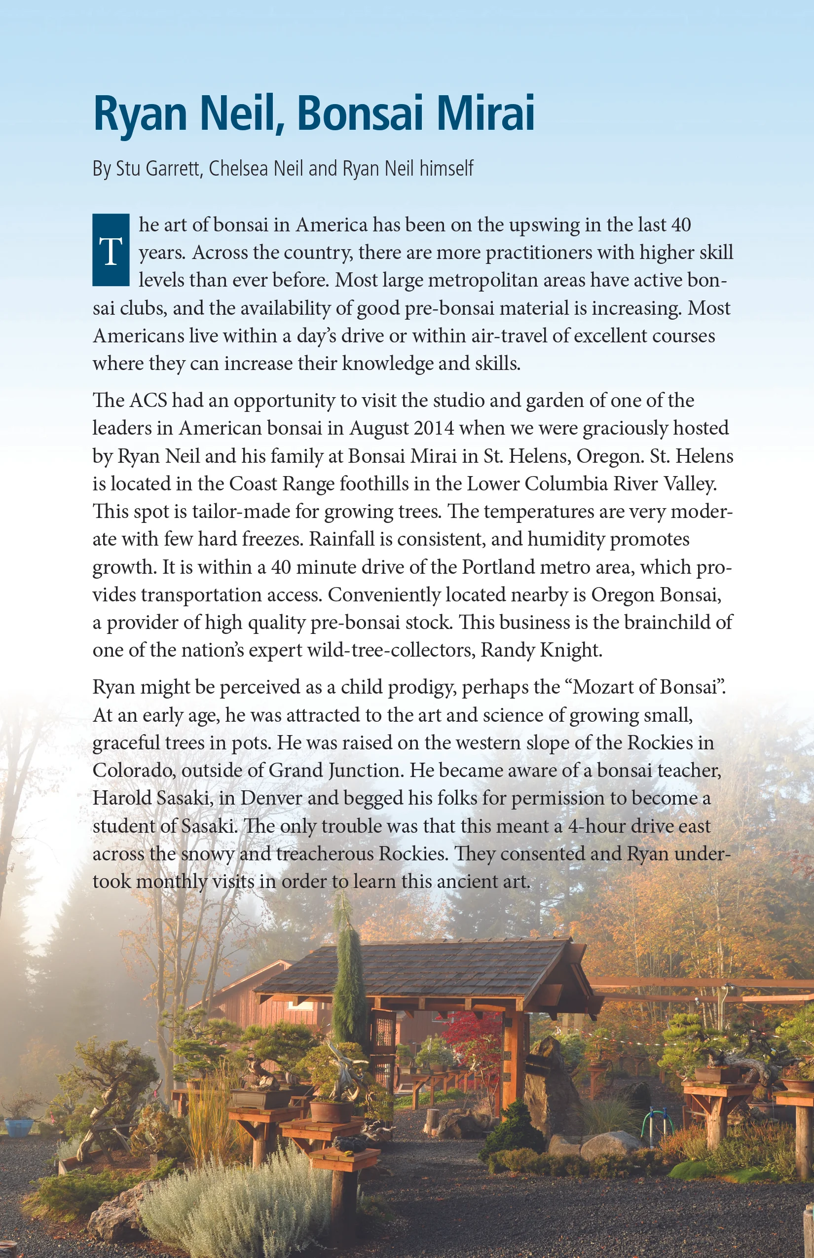 Feature in The Conifer Quarterly