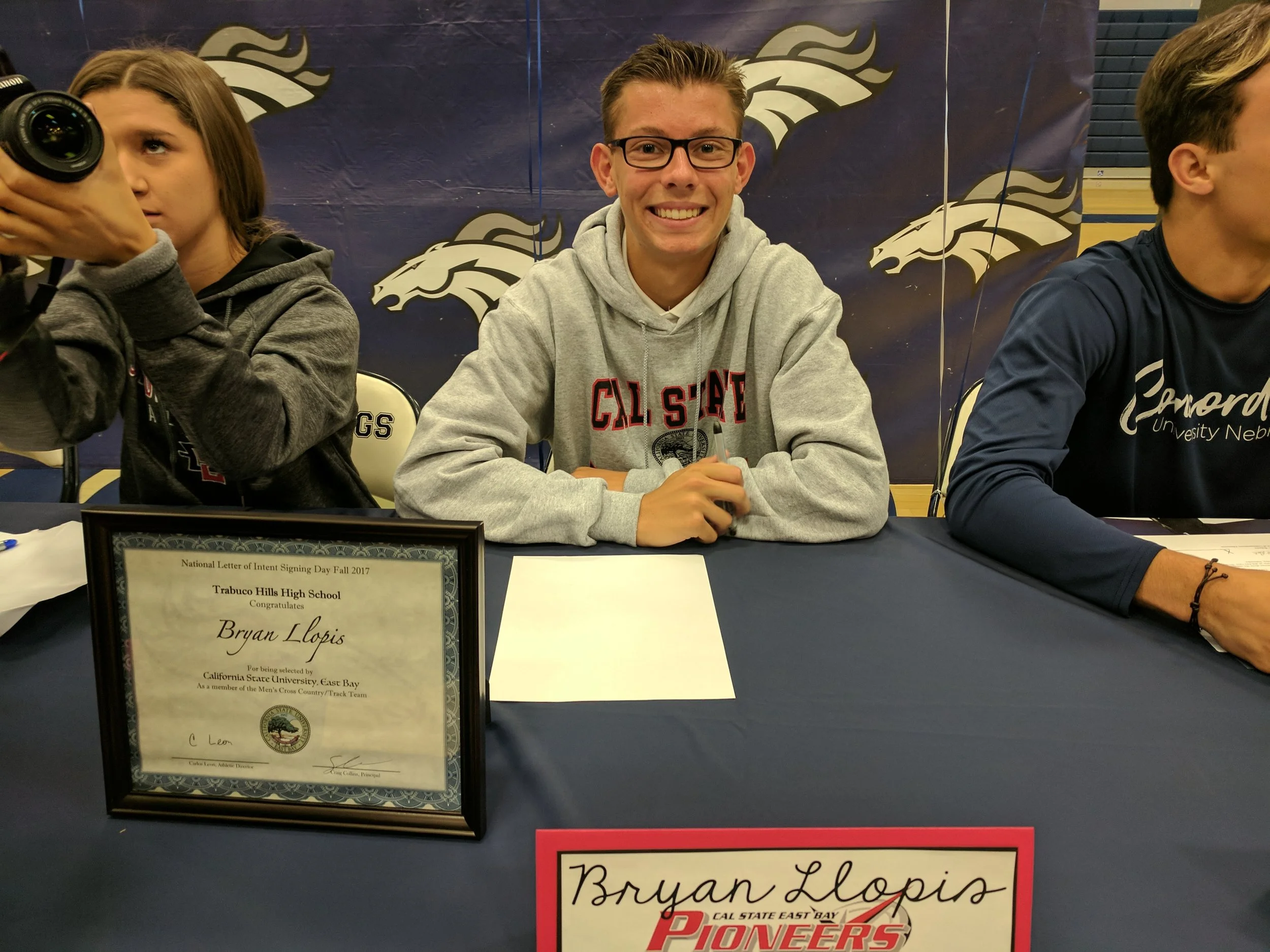 Bryan Llopis signs with Cal State Easy Bay!