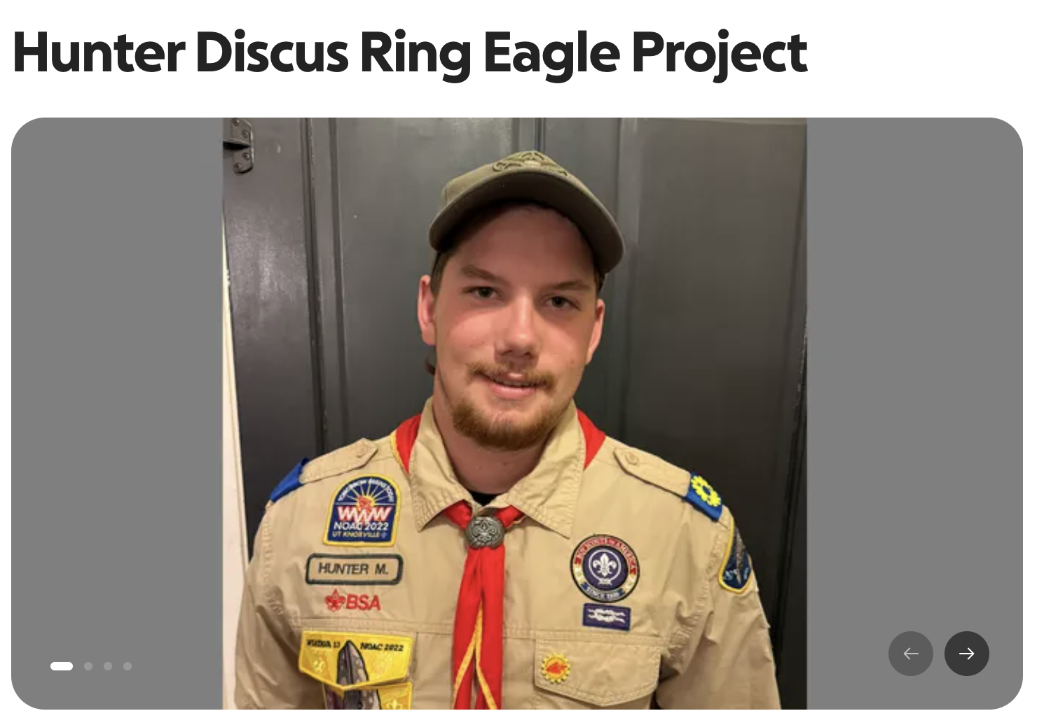 EAGLE SCOUT PROJECT