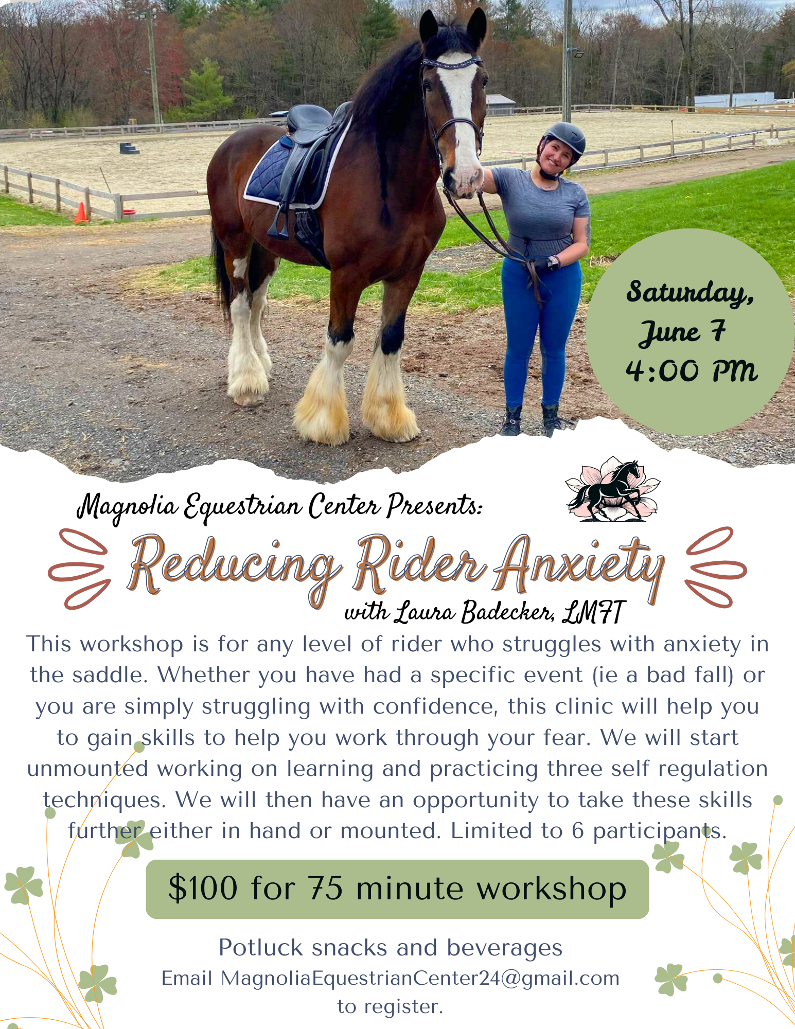 Reducing Rider Anxiety Clinic
