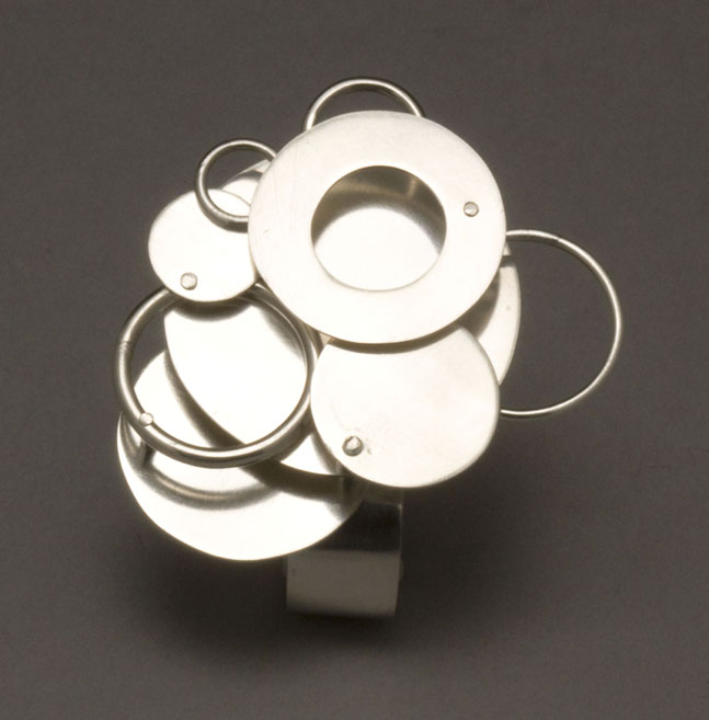 Silver Disk Ring