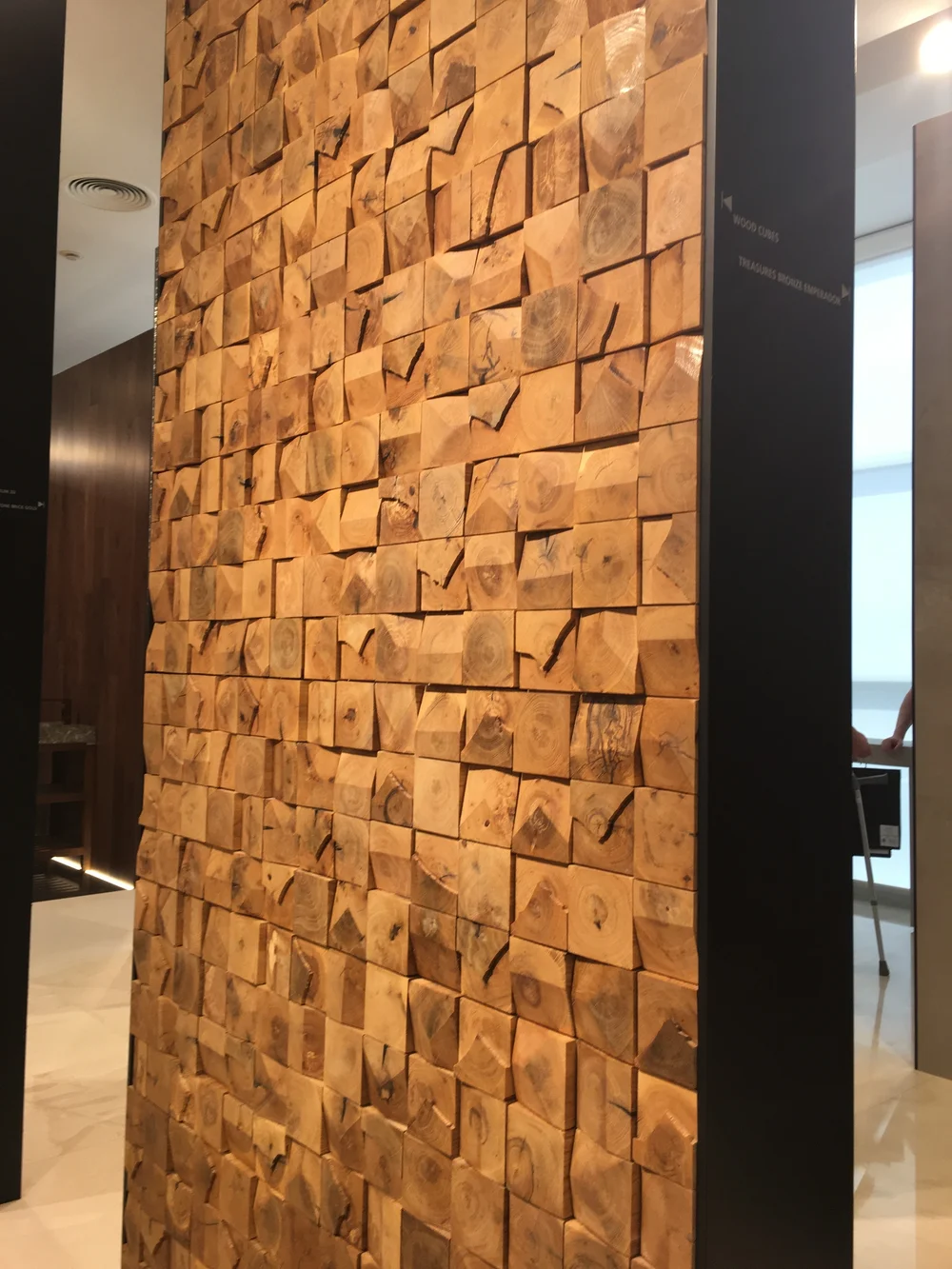 Wood mosaic tiles