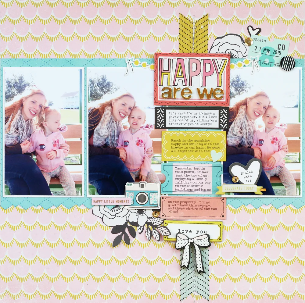 scrapbook and cards today fall issue: happy are we — brioche and blessings scrapbook and cards today