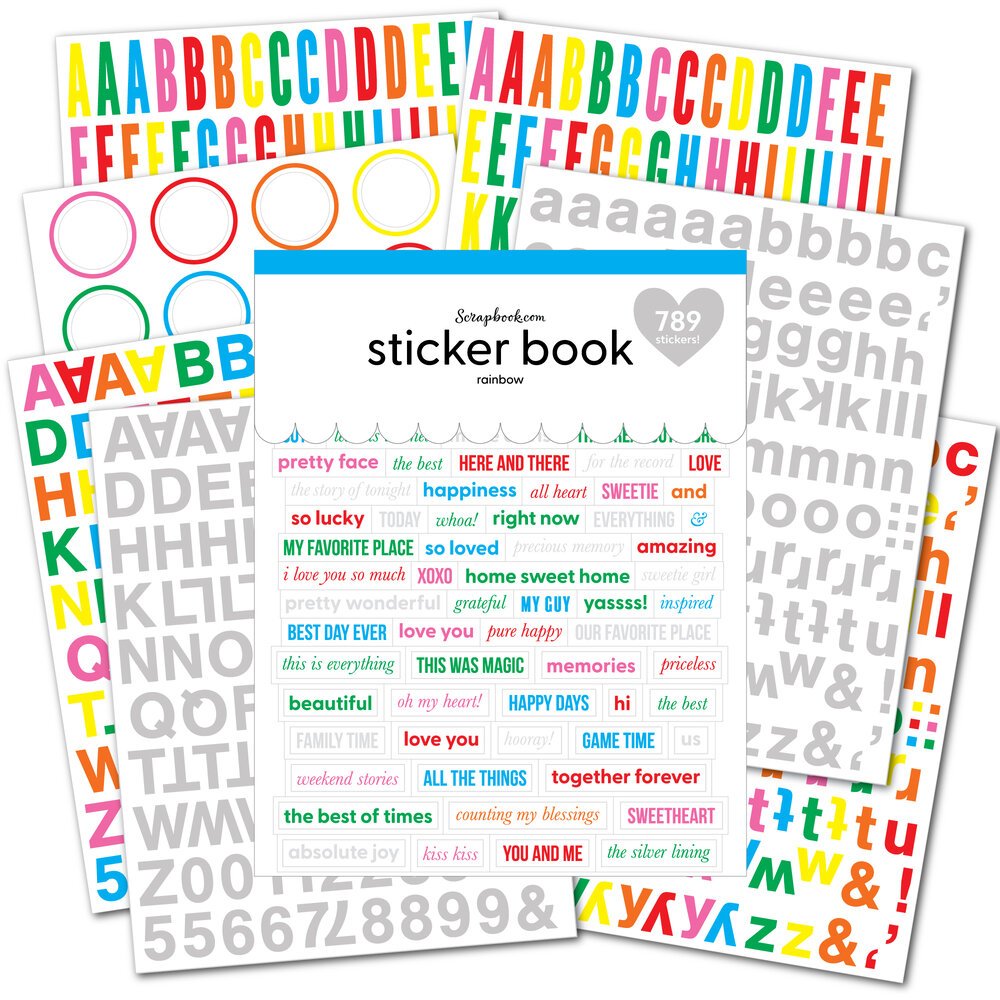SB.com Rainbow Sticker Book