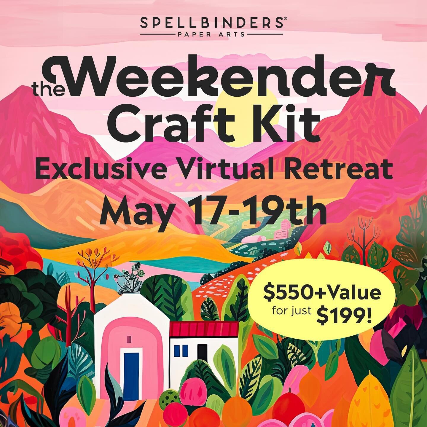Join the Weekender event with @teamspellbinders and let us treat you to a weekend of creativity and fun!
.
I am so excited to join 9 other talented card makers in this wonderful virtual event! Swipe 👈🏻 to check out the lineup! Starting today, March