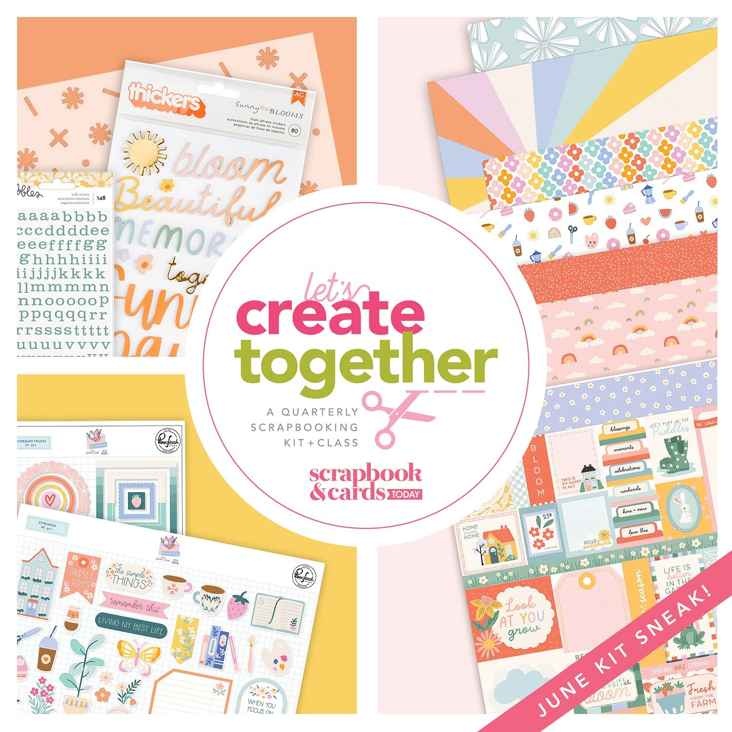 I am gearing up to share the June @sctmagazine Let&rsquo;s Create Together kit and class with our subscribers!
.
If you don&rsquo;t want to miss another Let&rsquo;s Create Together kit, now is your chance to subscribe to the final two kits of the yea