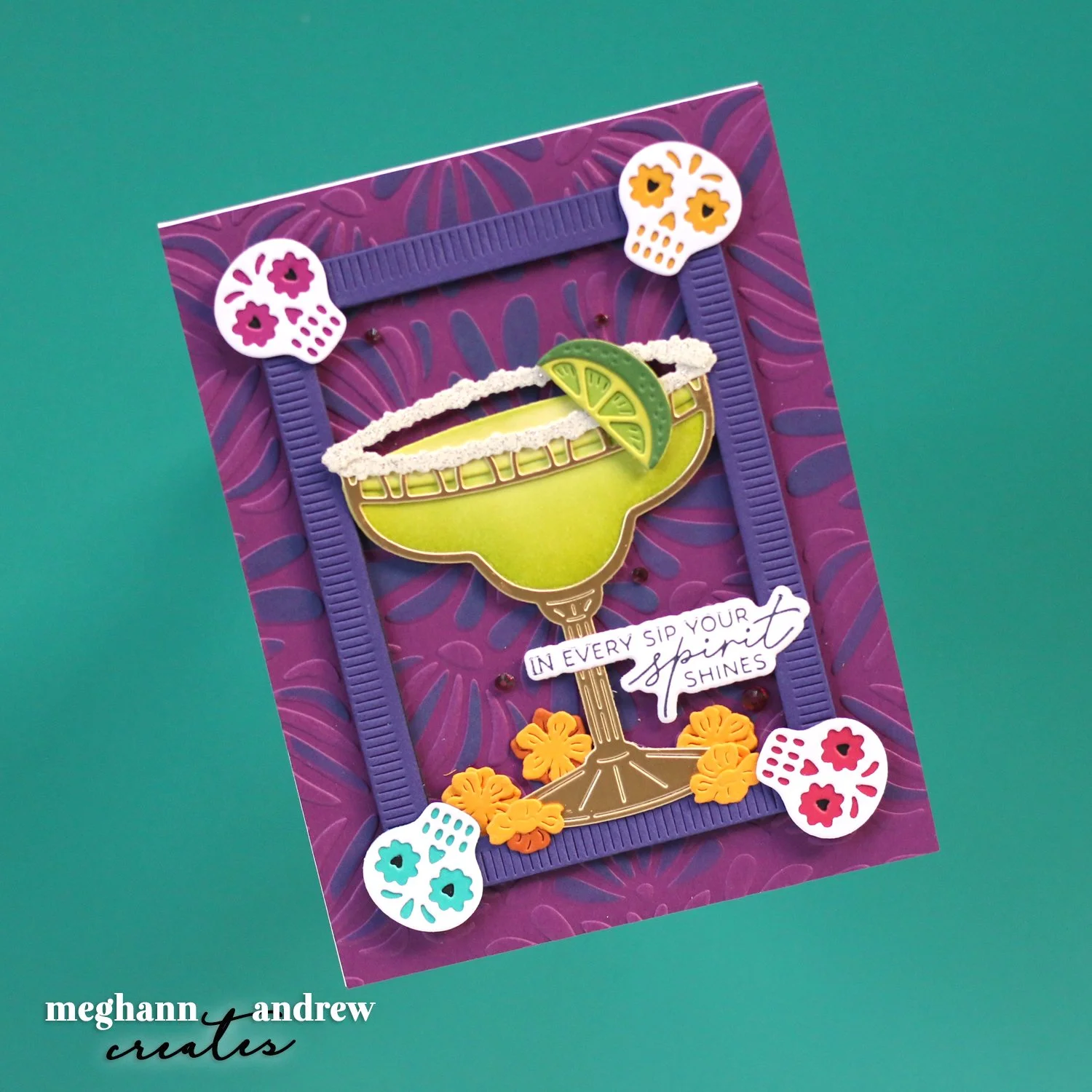 Let's Create a Dia De Lost Muertos Card Live with Spellbinders!