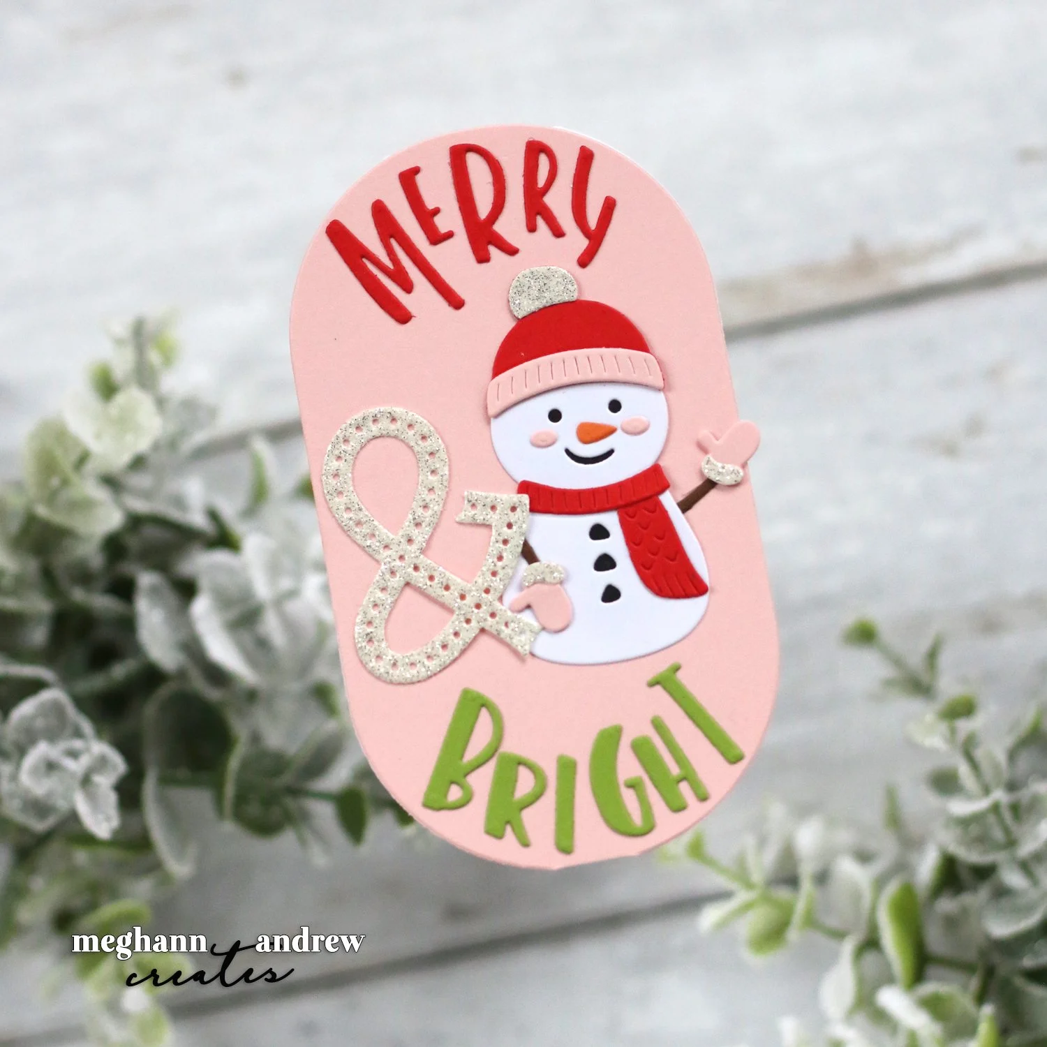 Spellbinders Stitchmas Day Two: A Merry &amp; Bright Shaped Card