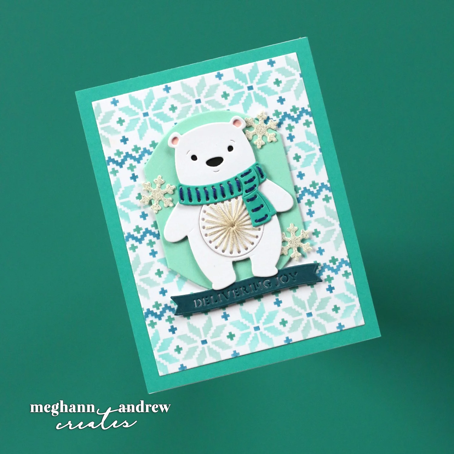 Spellbinders Stitchmas Day Six: A Frosty Friend