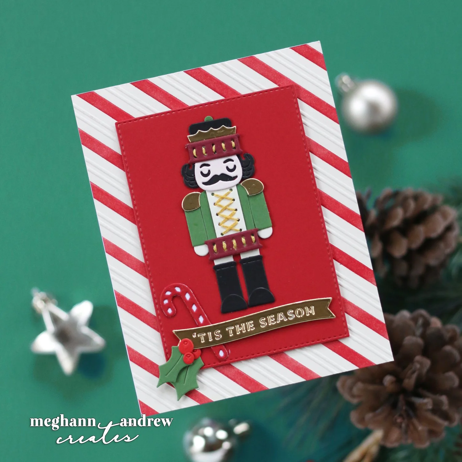 Spellbinders Stitchmas Day Twelve: A Regal Stitched Nutcracker Finale