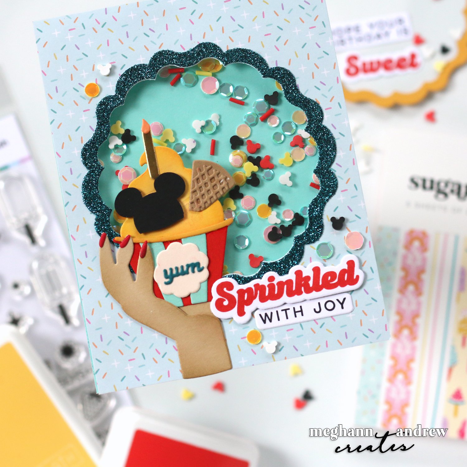 A Disney-Inspired Dole Whip Card with Scrapbook.com