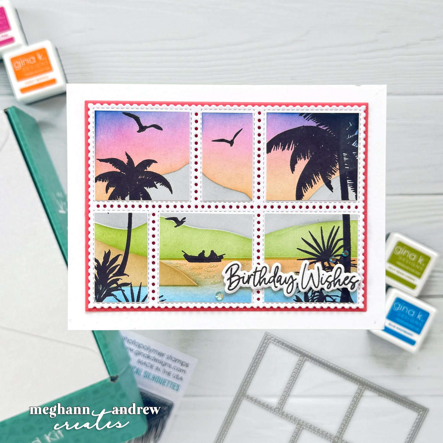 Tropical Postage Card HACK Livestream with Gina K. Designs!