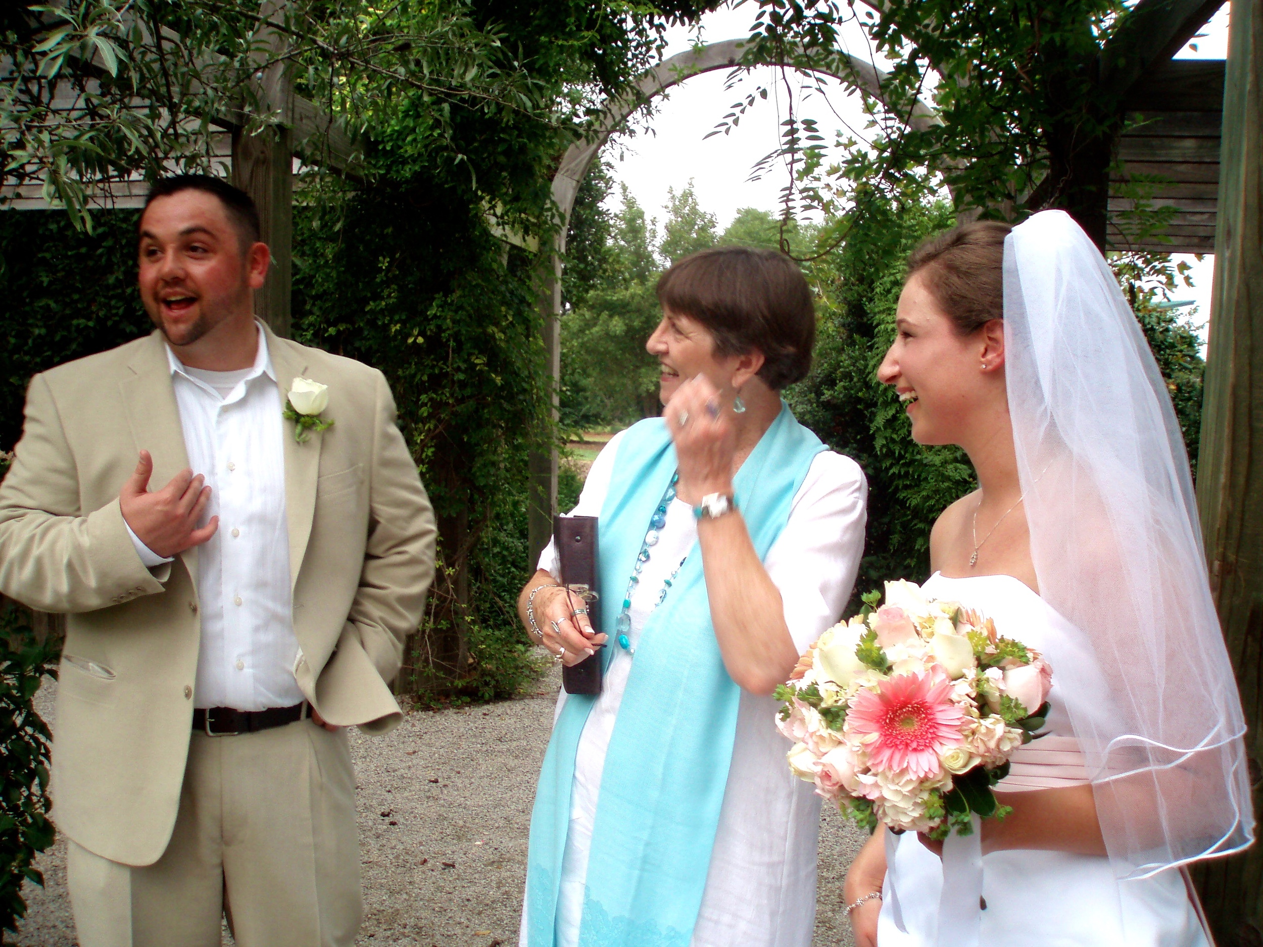 Wedding at The White Garden, JC Raulston Arboretum, Raleigh NC