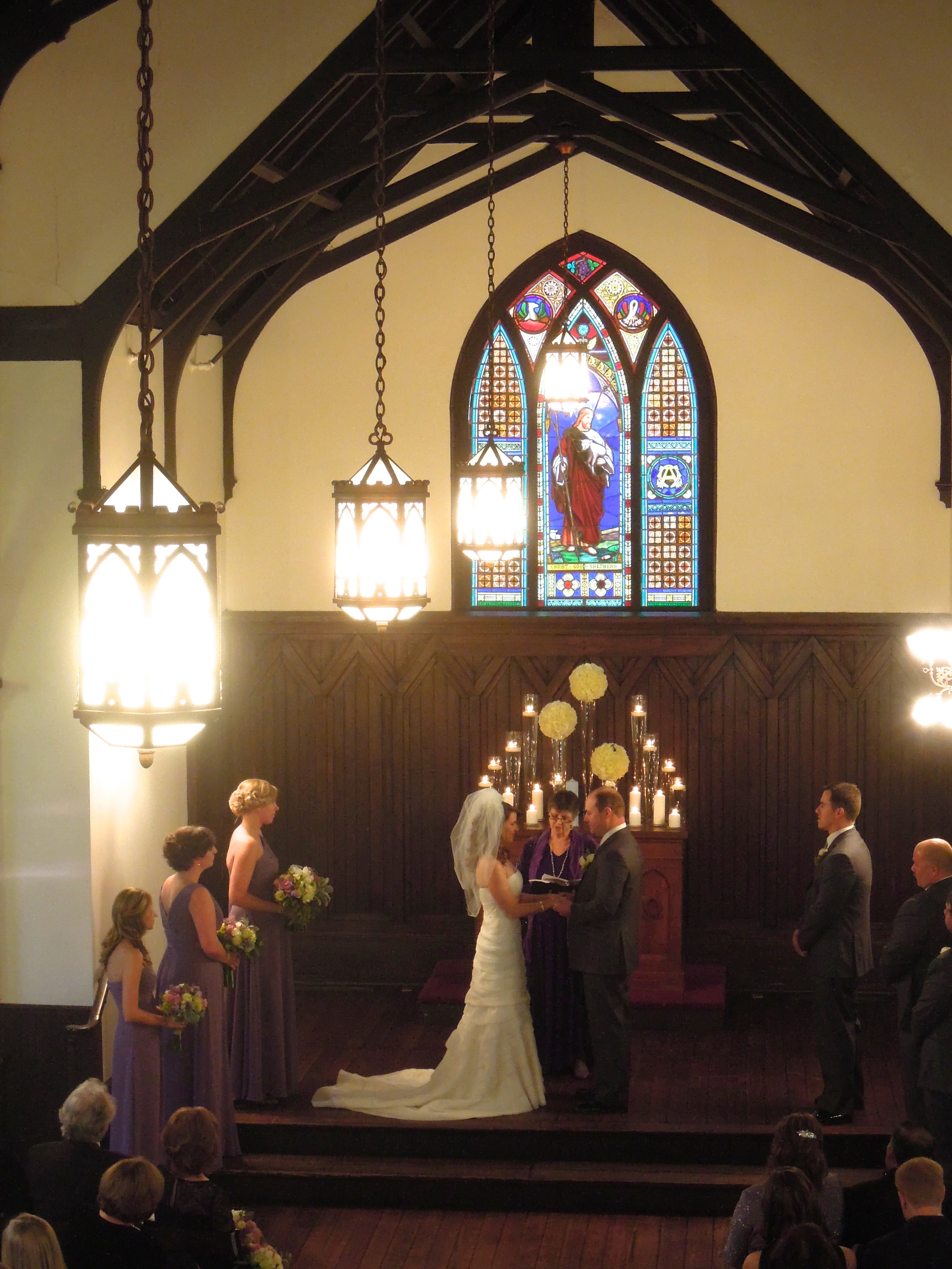Wedding at All Saints Chapel in downtown Raleigh NC