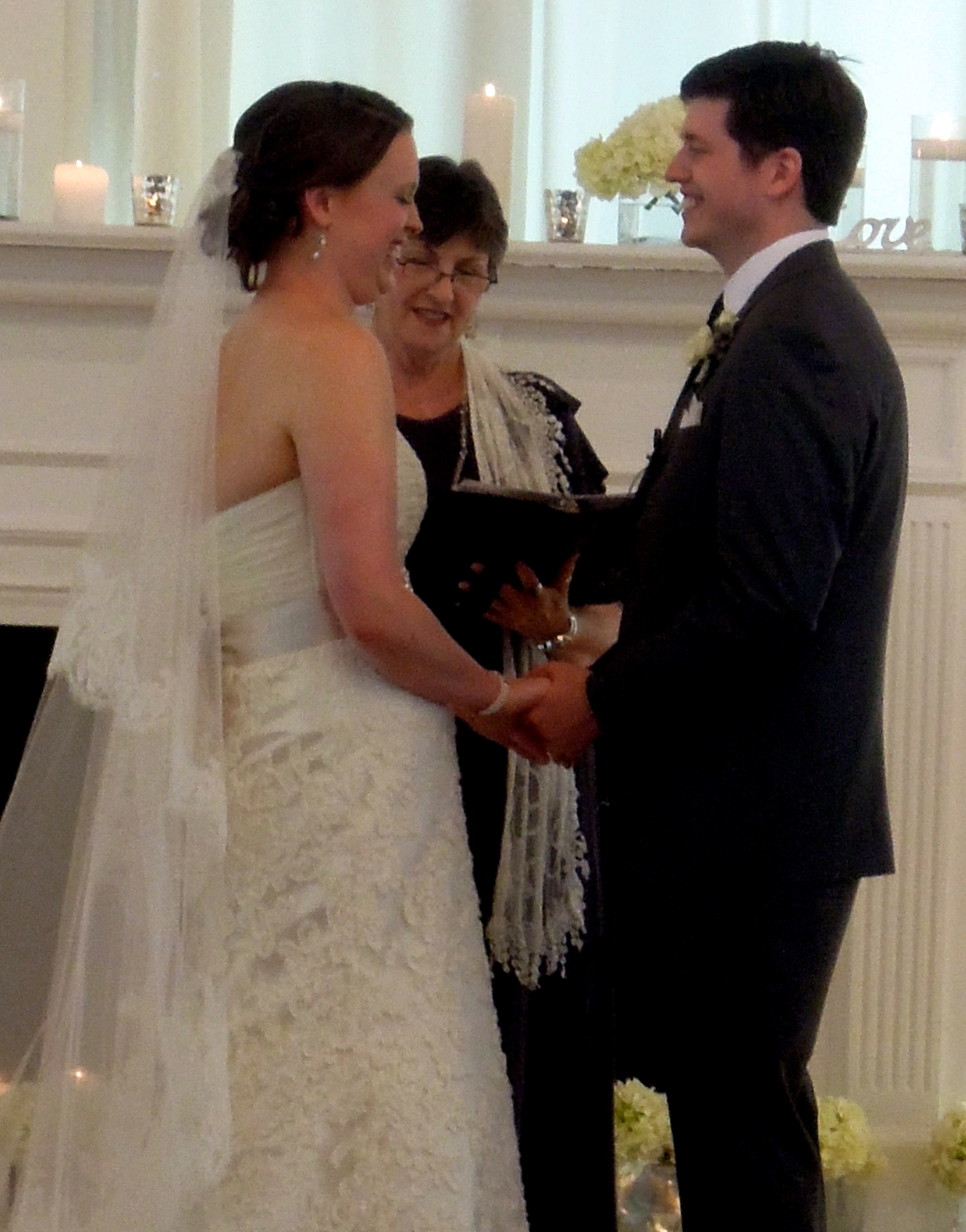 Exchanging Vows at The Cotton Room in Durham NC