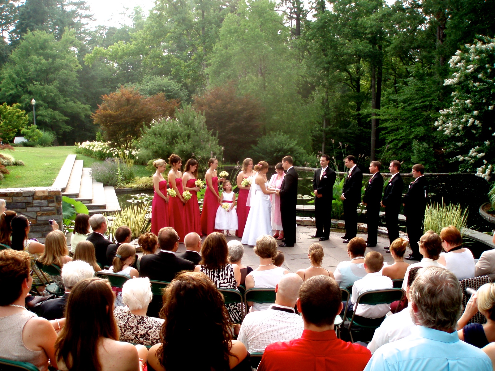  Wedding at Angle Amphitheater at Duke Gardens 