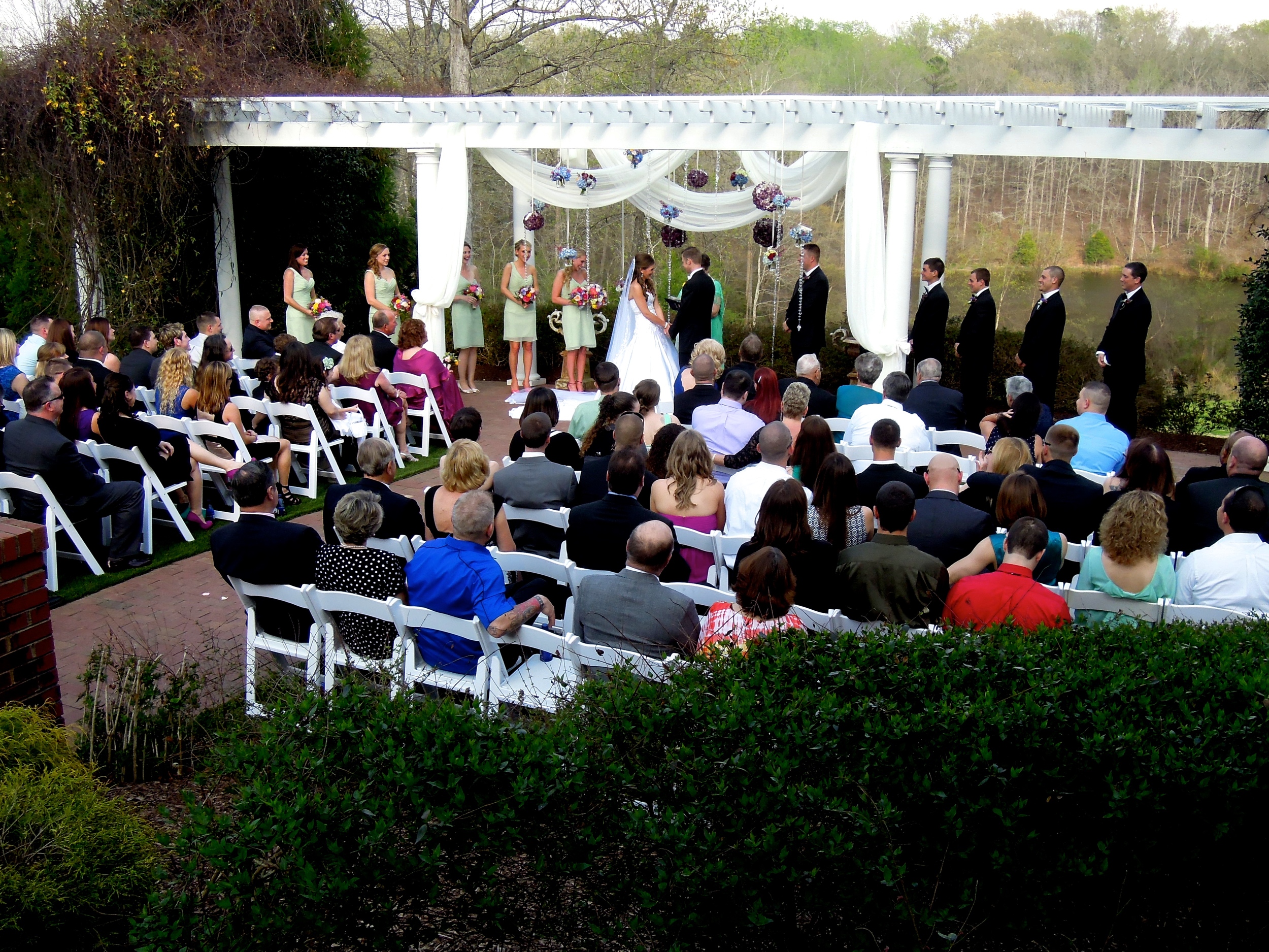   Wedding Ceremony at the elegant Highgrove Estate in Fuquay-Varina   