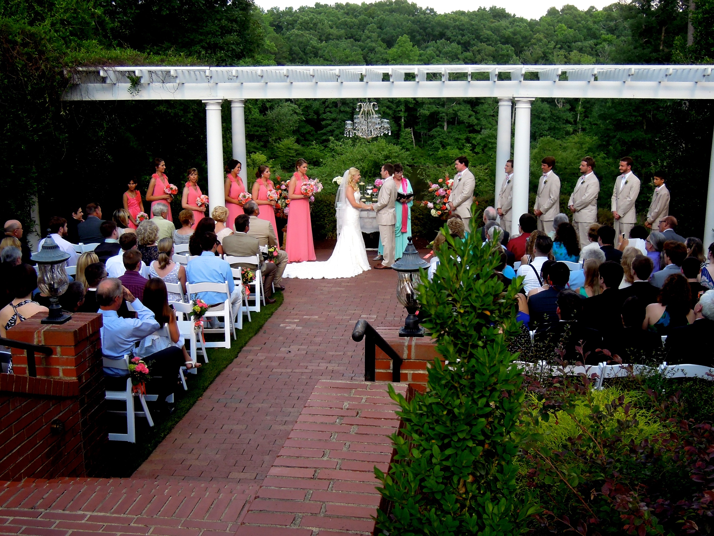  Wedding Ceremony at Highgrove Estate in Fuquay-Varina NC 