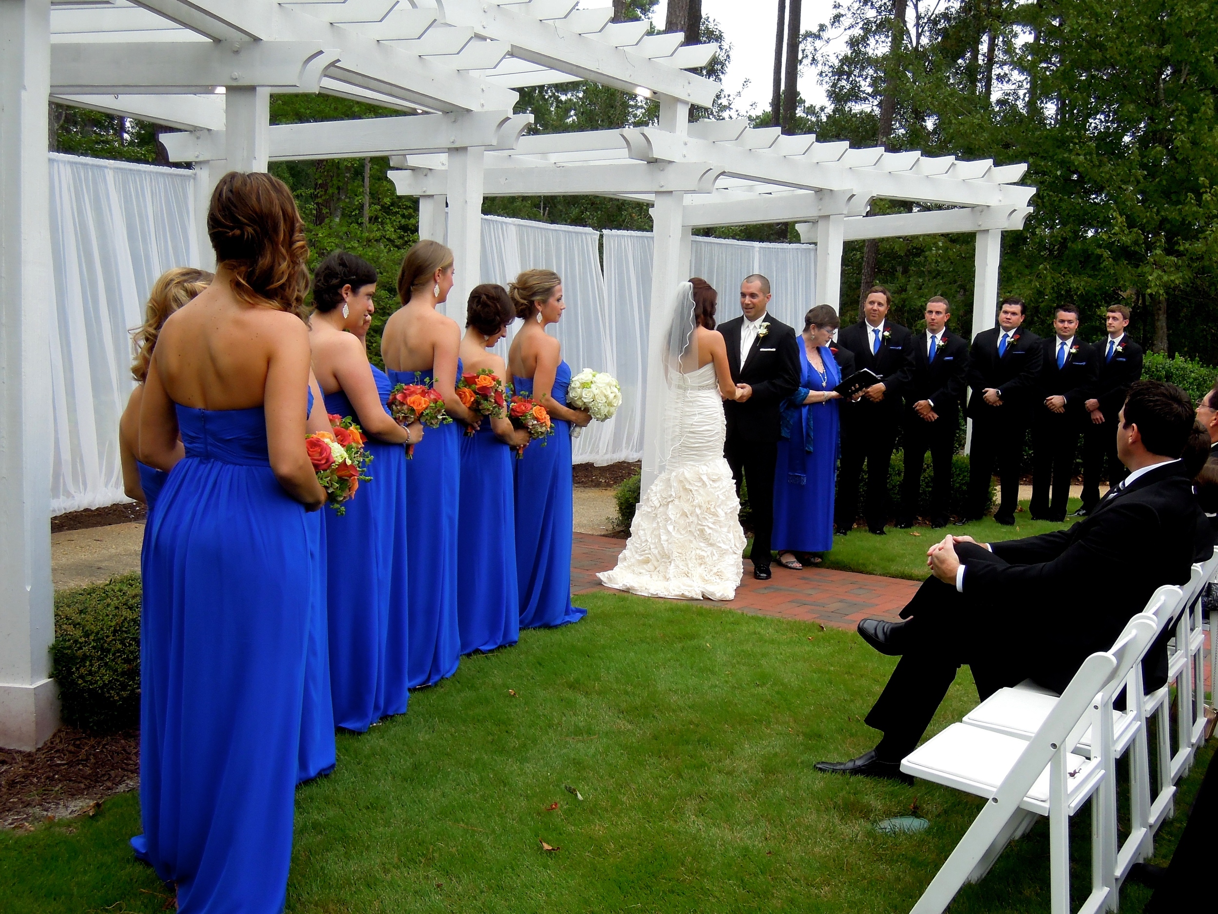  Wedding in the Jasmine Courtyard at Brier Creek Country Club, Raleigh&nbsp; 