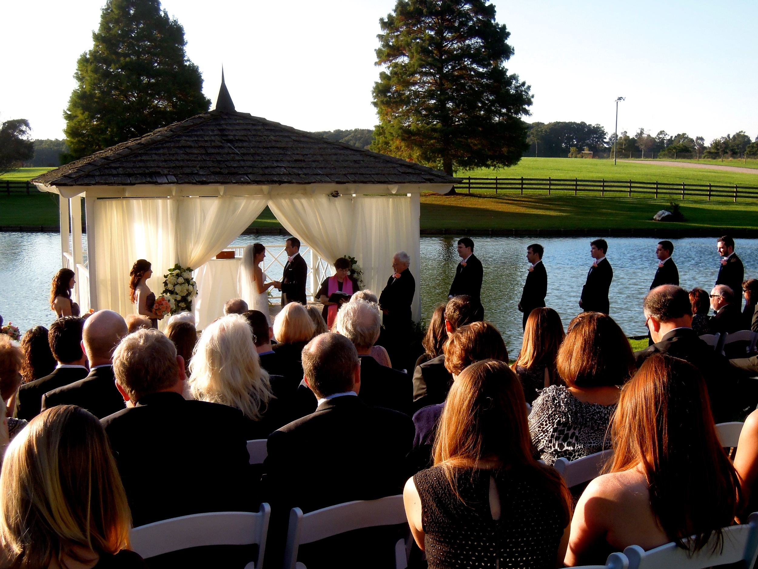  Wedding at the gazebo at Rose Hill Plantation, Nashville NC 