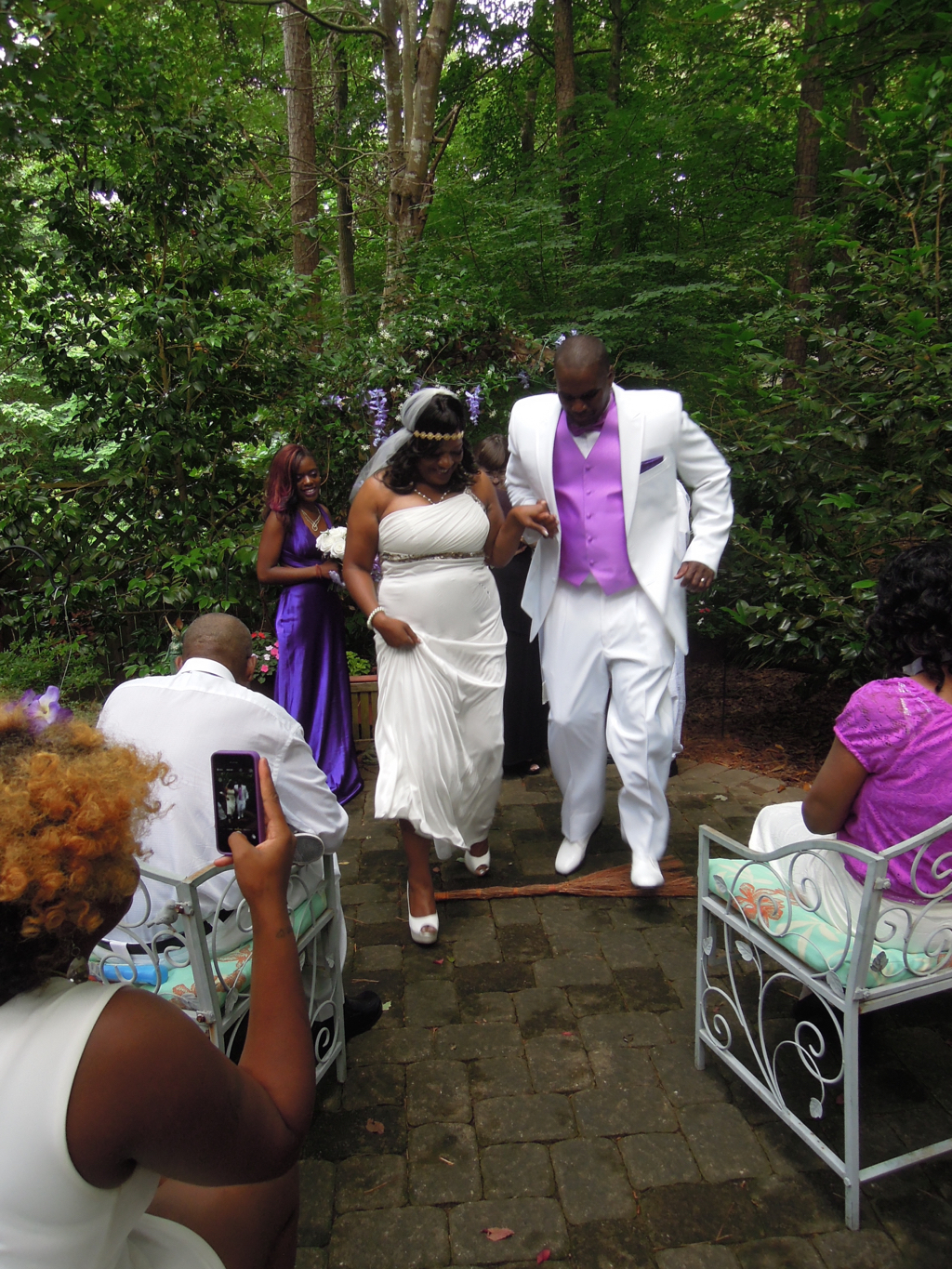 Jumping the broom! 