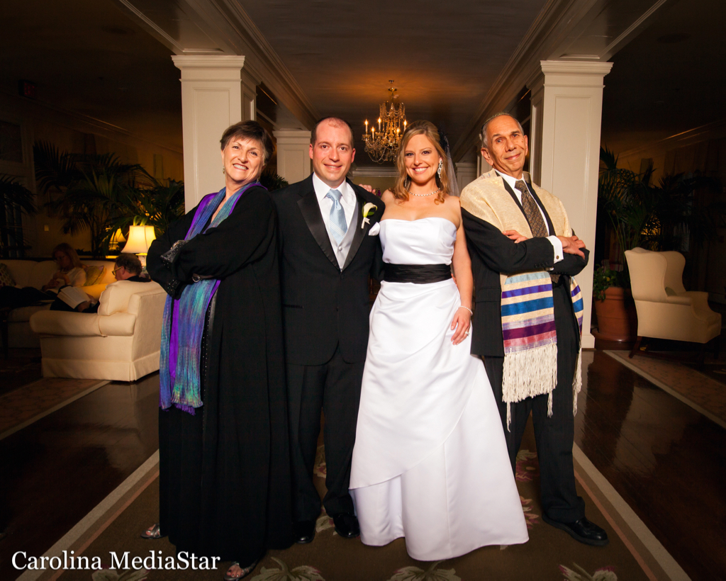  Posing with the newlyweds! 