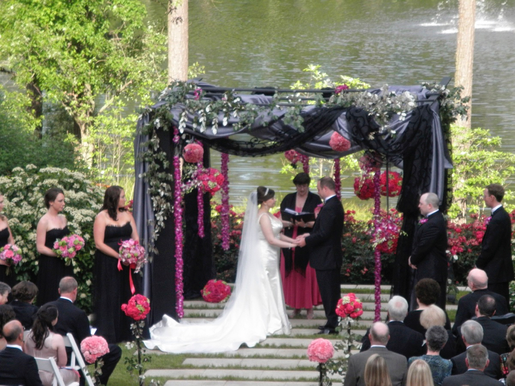  A closer look at the Chuppah. 