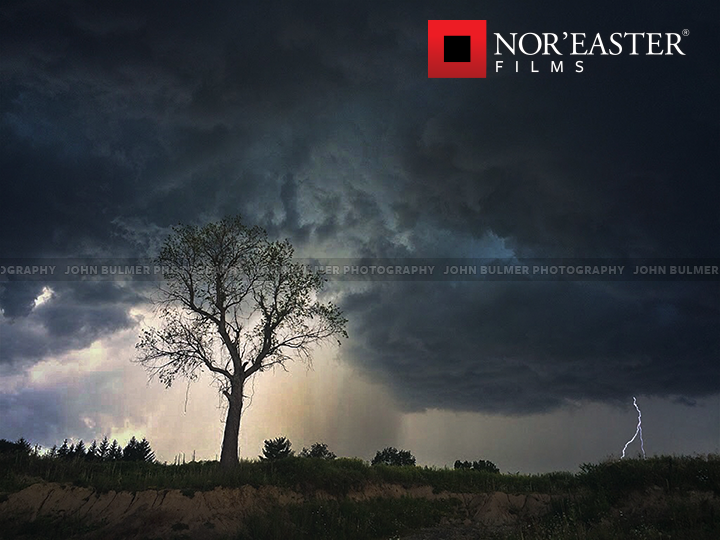 Lightning strike in Saratoga County, New York.