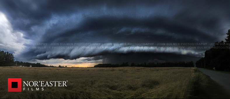 Severe-warned shelf cloud in Greenwich, New York.