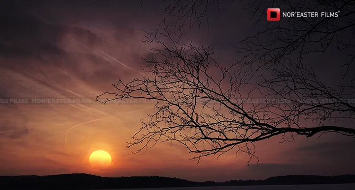 Sunset in Valley Falls, New York. Video Still Image 
