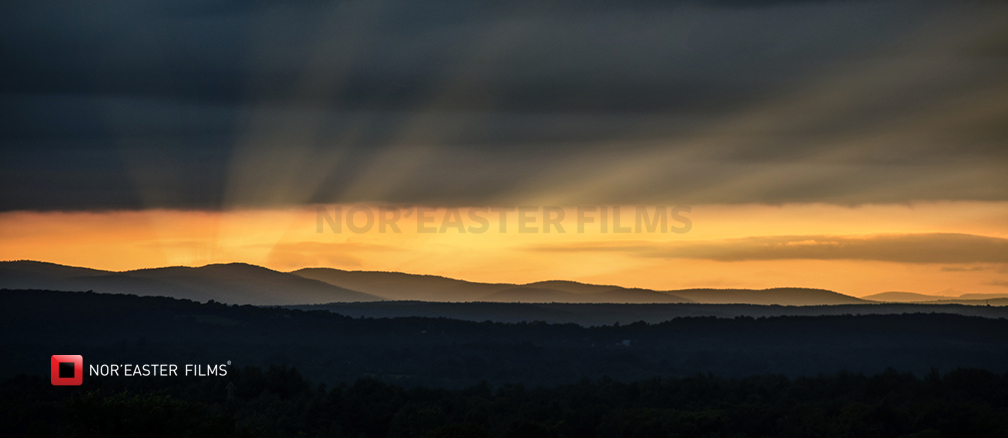 Daybreak over the hills of Rensselaer County, New York