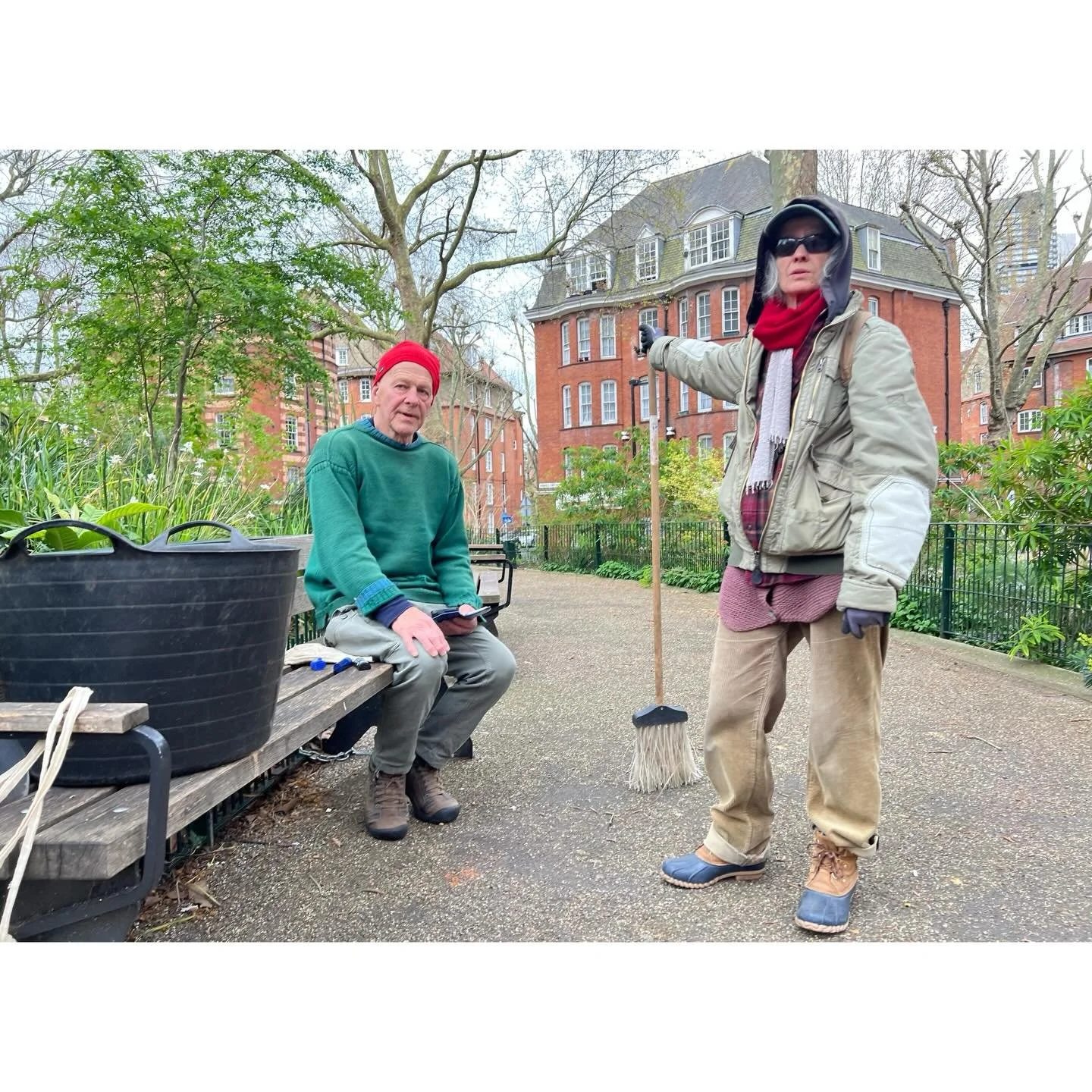 Volunteer Workdays:3rd April '26.

With: Jean, Andy, Pam,  Lucy, Chris &amp; Bernadette.

Andy &amp; Jean litter picked. 
Lucy cleared a sleeping bag nest.
Three shits; dog &amp; human.

Gulleys were swept.

Sticks were collected.

Lemon balm was cut